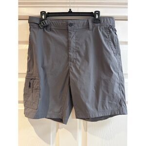 Realtree Cargo Shorts Mens 32/34 Gray Casual Outdoor Fishing Utility Pockets